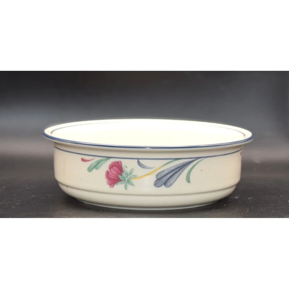 Lenox Poppies on Blue Chinastone Cereal Bowl 6.25